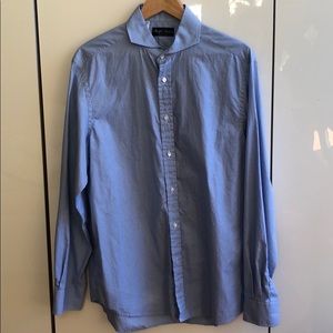 Blue Ralph Lauren Button-Down Dress Shirt
